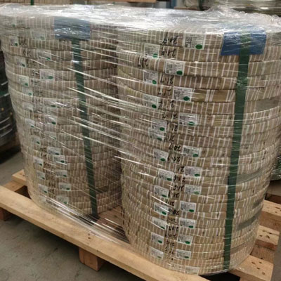 Nerūdijančio plieno spyruoklinės juostos ritė